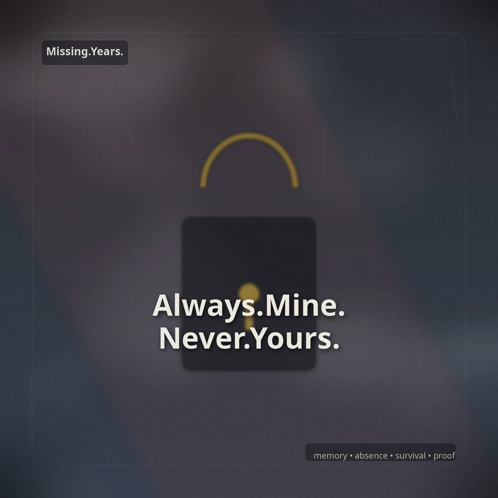 Always.Mine. Never.Yours track art